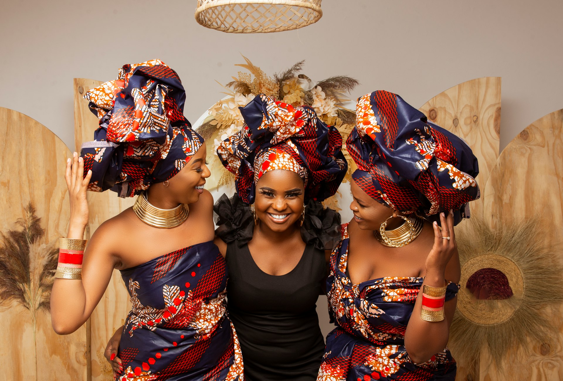 a group of women standing next to each other